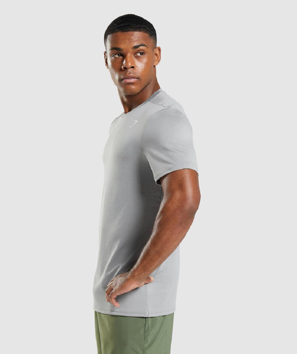 T Shirts Gymshark Arrival Hombre Gris | CO 3379DFM